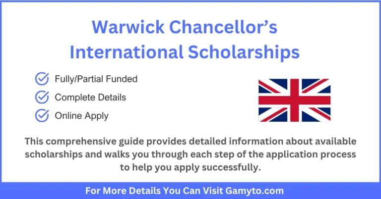 Warwick Chancellor’s International Scholarships