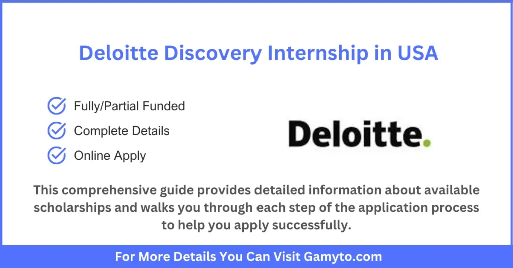 Deloitte Discovery Internship