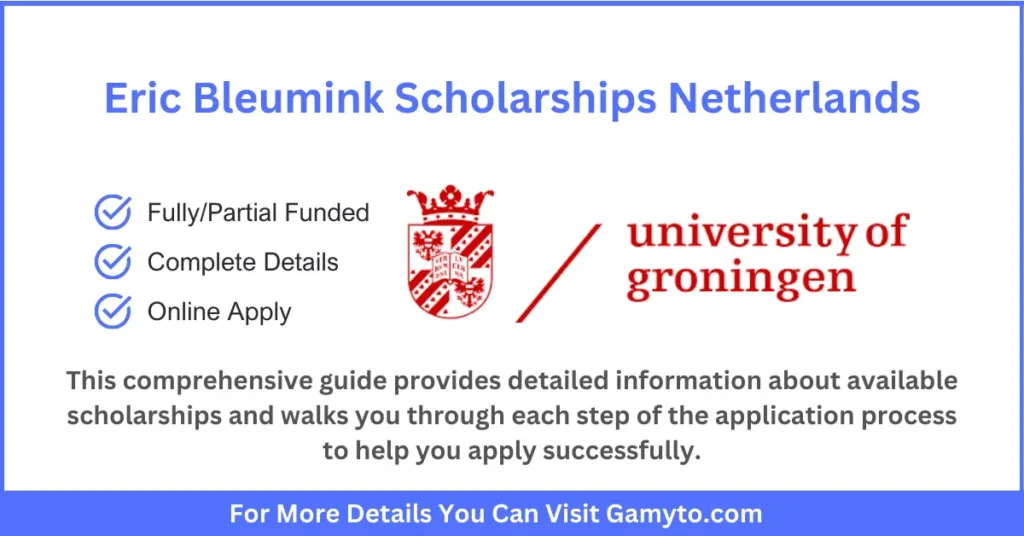 University of Groningen Scholarships
