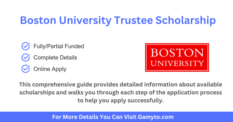 Boston University Trustee Scholarship