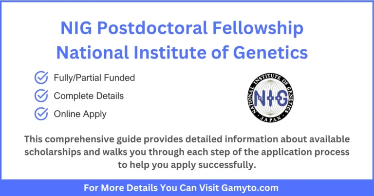 NIG Postdoctoral Fellowship