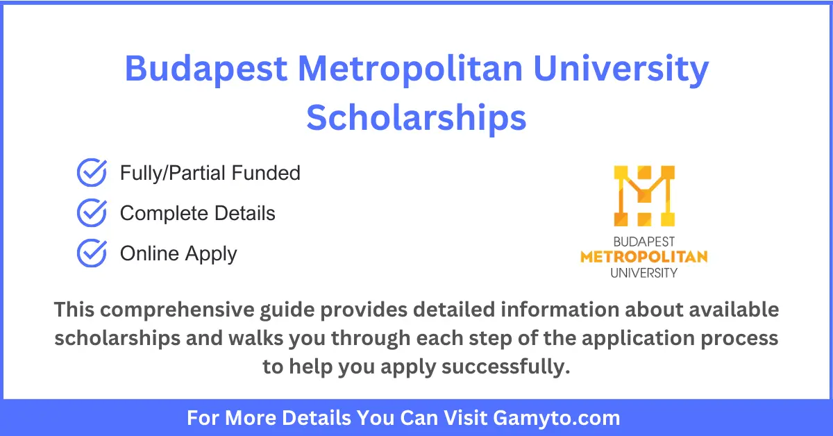 Budapest Metropolitan University Scholarships