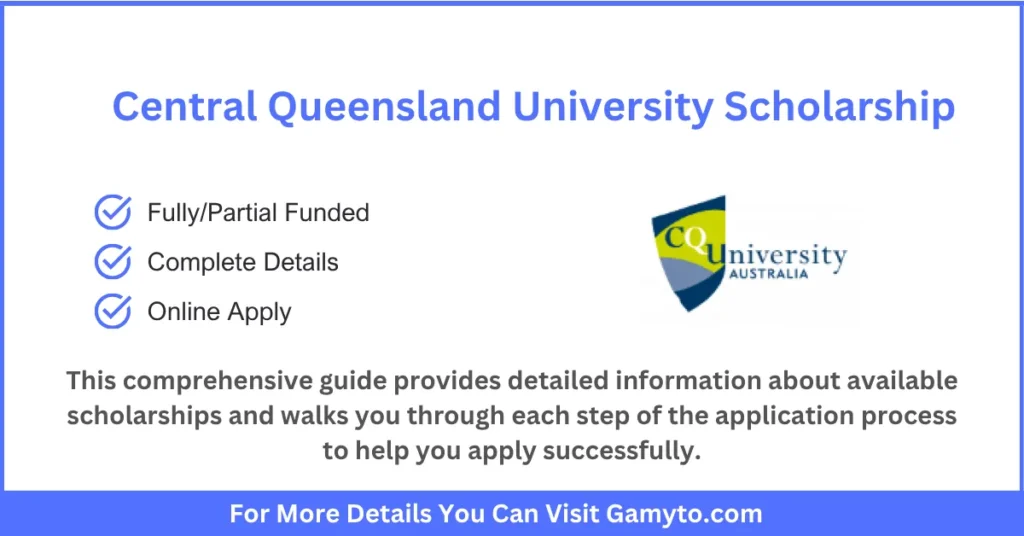 Central Queensland University RTP Scholarship