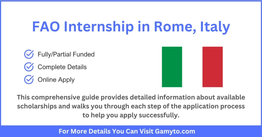 FAO Internship