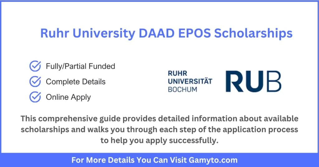 Ruhr University DAAD EPOS Scholarship